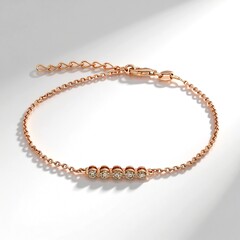 Bracciale in argento con Diamante Rose de France VS1 di Argyle (Annette)
