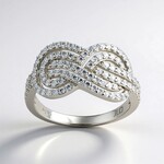 Anello in argento con Zircone