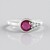 Anello in argento con Rubino del Madagascar