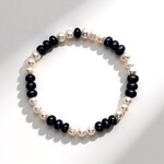 Bracciale con Perla d'Acqua Dolce Blu