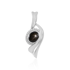 Colgante en plata con Zafiro estrella negra (de Melo Essence)
