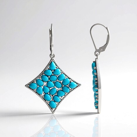Orecchini in argento con Turchese Sleeping Beauty (Faszination Türkis)