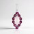 Ciondolo in argento con Quarzo Rosa