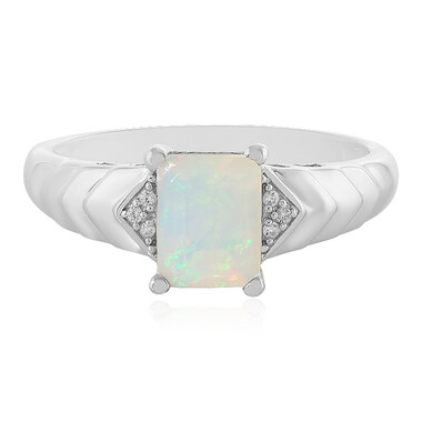 Anello in argento con Opale di Welo