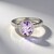 Anello in argento con Ametista Rose de France