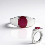 Anello in argento con Rubino del Madagascar (de Melo Essence)