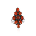 Anello in argento con Onice Rossa (Desert Chic)