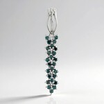 Ciondolo in argento con Diamante Fancy