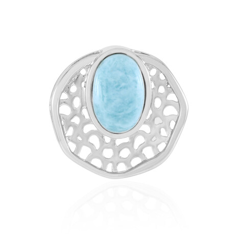Ciondolo in argento con Larimar (MONOSONO COLLECTION)