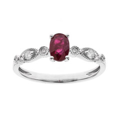 Anillo en oro con Rubí de Mozambique AAA