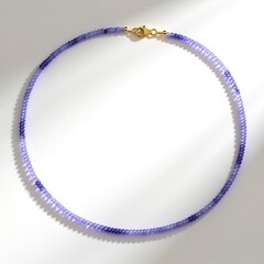 Collana in argento con Tanzanite