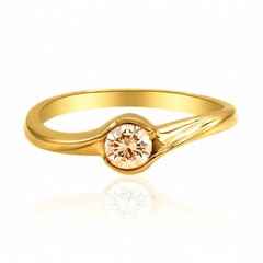 Anillo en oro con Diamante rosa de Francia de Argyle VS1 (Annette)