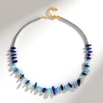 Collana in argento con Acquamarina Brasiliana (Riya)