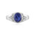 Anello in argento con Zaffiro Stellato Blu
