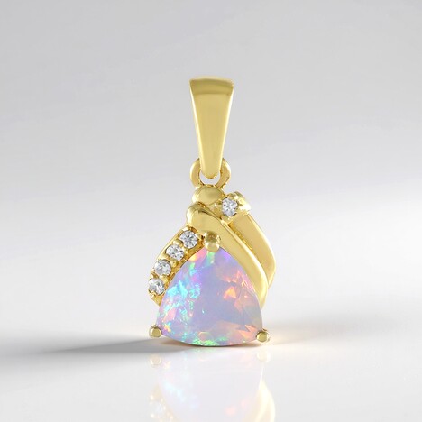 Pendentif en argent et Opale Welo