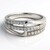 Bague en argent et Topaze blanche