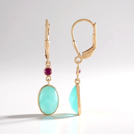 Orecchini in argento con Amazzonite