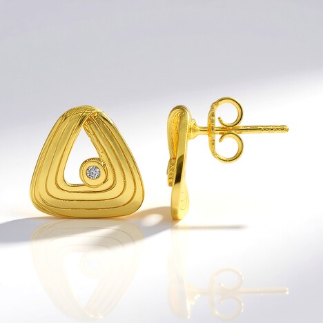 Orecchini in argento con Diamante I1 (G) (Annette)