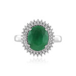 Smaragdfarbener Beryll-Silberring