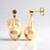 Orecchini in argento con Perla Ming color Pesca (TPC)