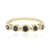 Schwarzer Diamant-Goldring
