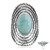 Zilveren ring met een larimar (Jones Lee)