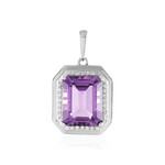 Zilveren hanger met een Azuurblauwe Kwarts