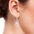 White Topaz Silver Earrings