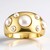 Bague en argent et Perle blanche de culture d'eau douce