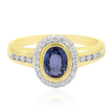 Ceylon-Saphir-Goldring (Annette)
