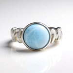 Anello in argento con Larimar