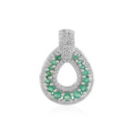Pendentif en argent et Emeraude de Zambie