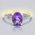 Anello in oro con Ametista della Baia di Santa Fe (de Melo Gold)