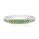 Bague en argent et Diopside de Russie