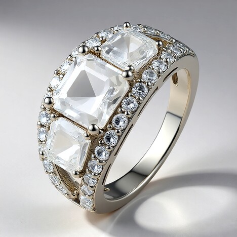 Anello in argento con Danburite