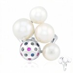 Gouden ring met een Witte zoetwater kweekparel (Michelle Albala)