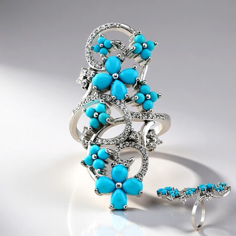 Anello in argento con Turchese