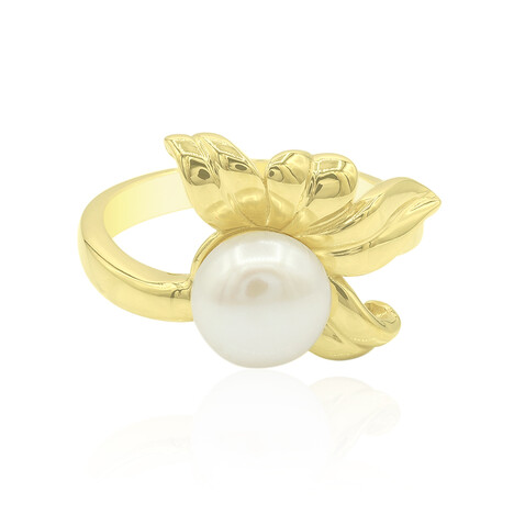 Bague en argent et Perle de culture d'eau douce (TPC)