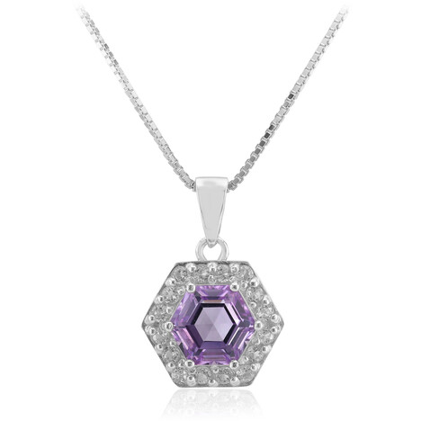 Collar en plata con Amatista