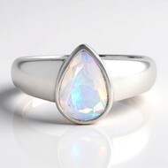 Anillo en plata con Ópalo de Welo