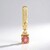 Pendentif en or et Pezzottaïte