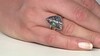 Anillo en plata con Calcedonia de Venus