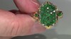 Anillo en plata con Esmeralda de Zambia (Gems en Vogue)