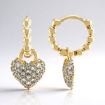 Orecchini in argento con Topazio Bianco