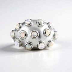 Anello in argento con Perla d'Acqua Dolce Bianca (SAELOCANA)