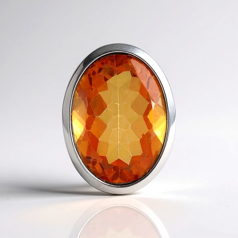 Ciondolo in argento con Quarzo Tramonto (MONOSONO COLLECTION)