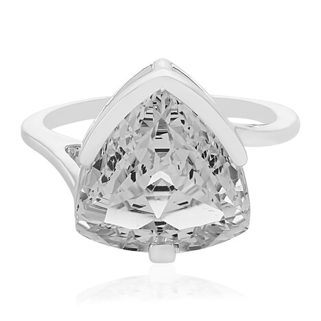 Königlicher Weißer Topas-Silberring (PHANTASIA)