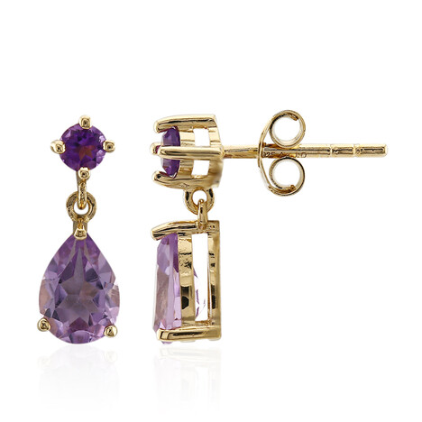 Bolivianischer Amethyst-Silberohrringe