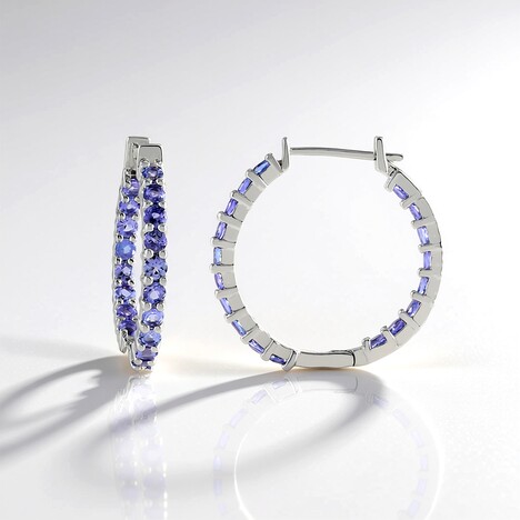 Orecchini in argento con Tanzanite