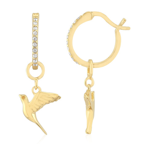 Zirkon-Silberohrringe